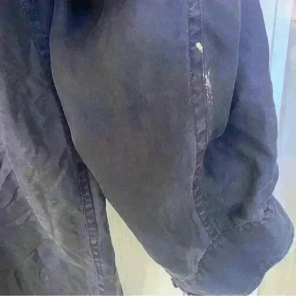 BOGARi 100% Silk Men’s Navy Button Up Size L - Picture 3 of 7